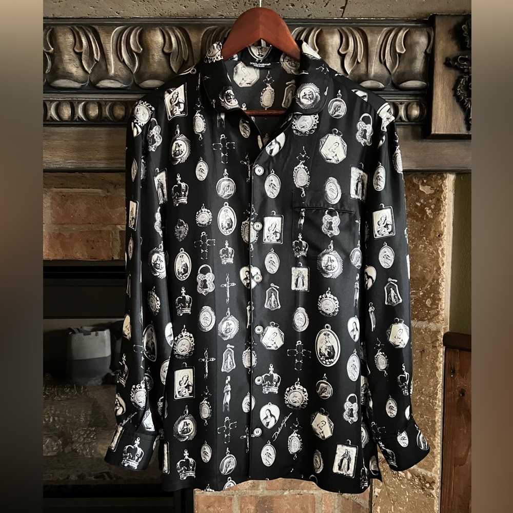 Mens Dolce & Gabanna Silk Shirt
